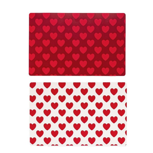 JUEGO DE 2 INDIVIDUAL PLASTICO AMOR