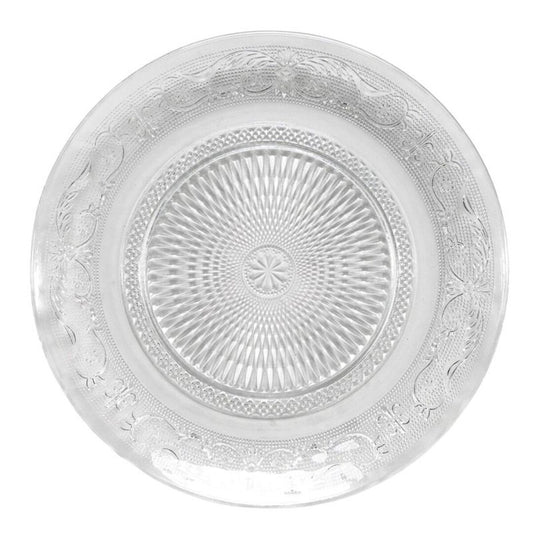 PLATO LLANO 25CM CRISTAL GRABADO