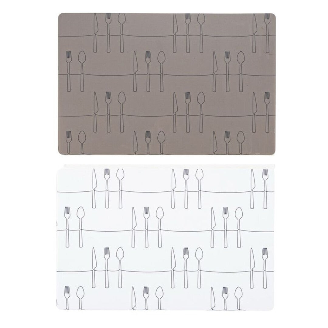 JUEGO DE 2 INDIVIDUAL PLASTICO CUBIERTOS