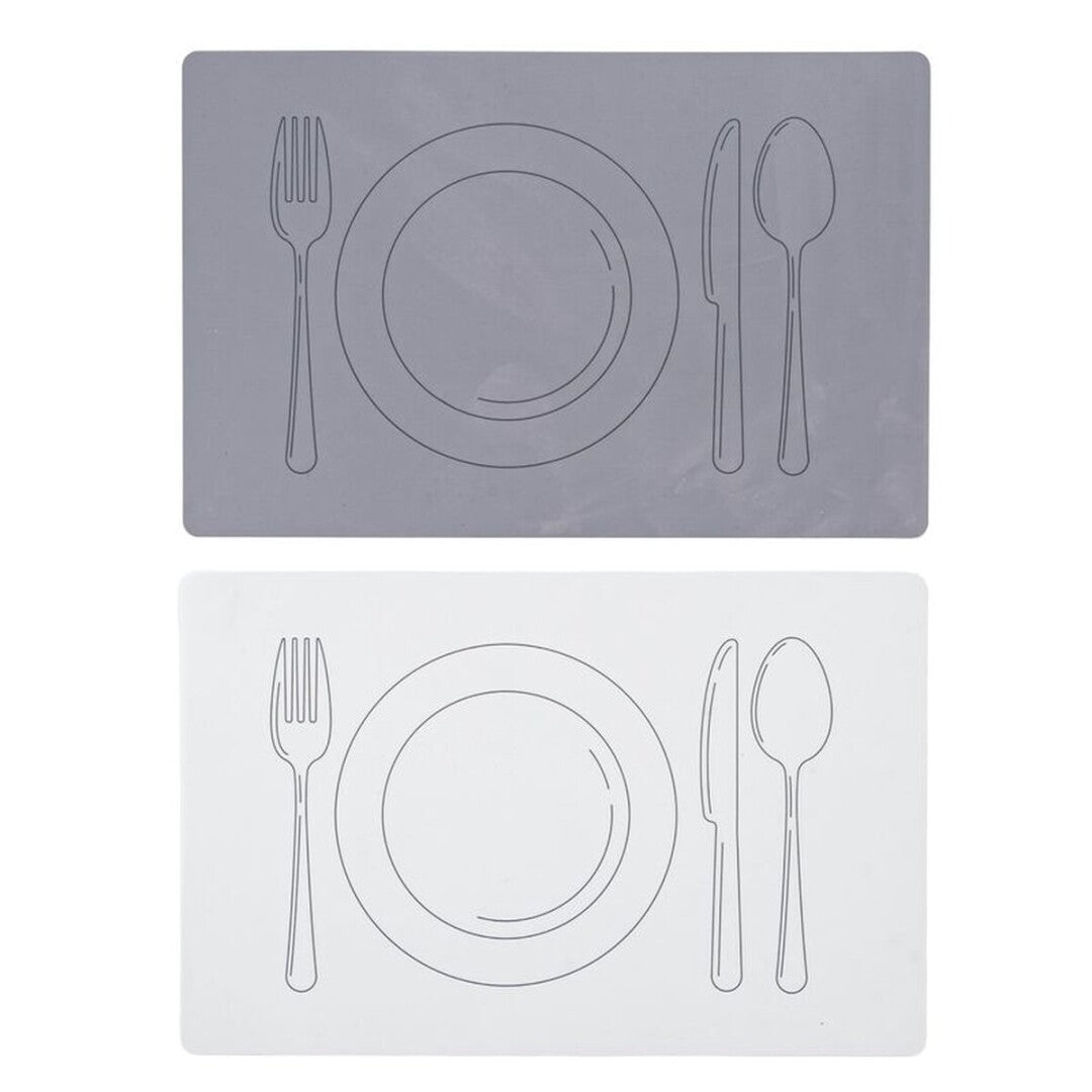 JUEGO DE 2 INDIVIDUAL PLASTICO CUBIERTOS