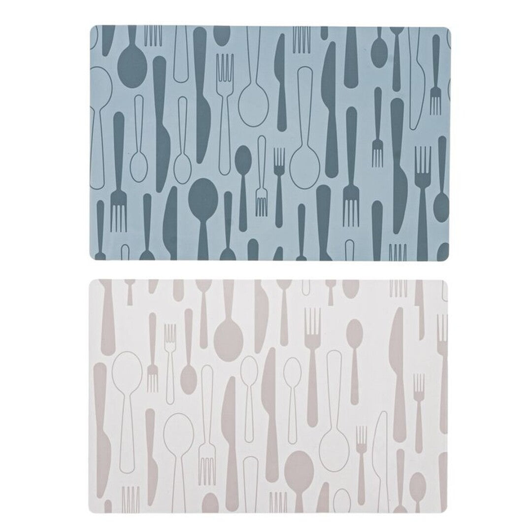JUEGO DE 2 INDIVIDUAL PLASTICO CUBIERTOS