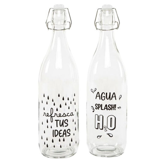 JUEGO DE 2 BOTELLA 1L AGUA