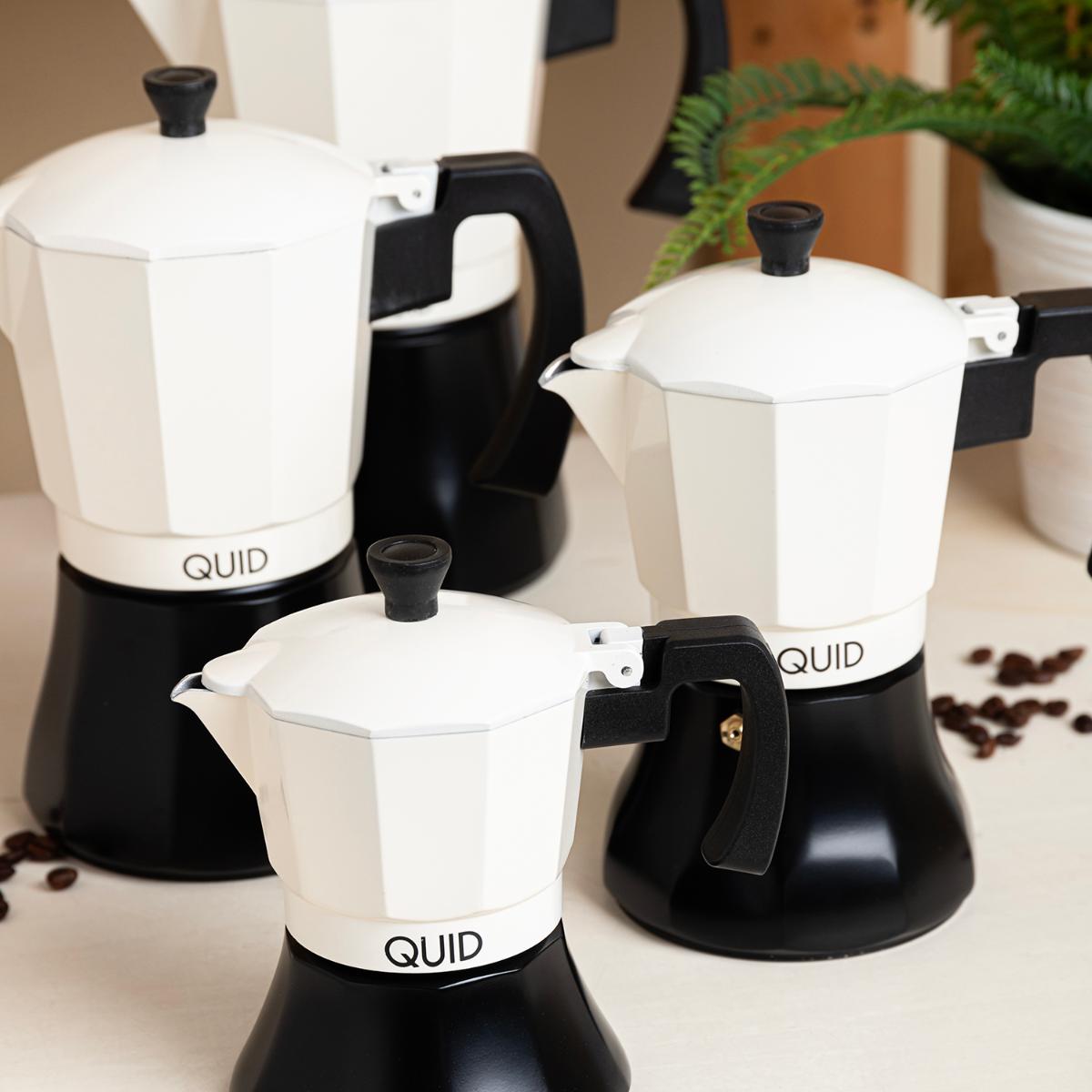 BLACK AND WHITE COFFEE MAKER